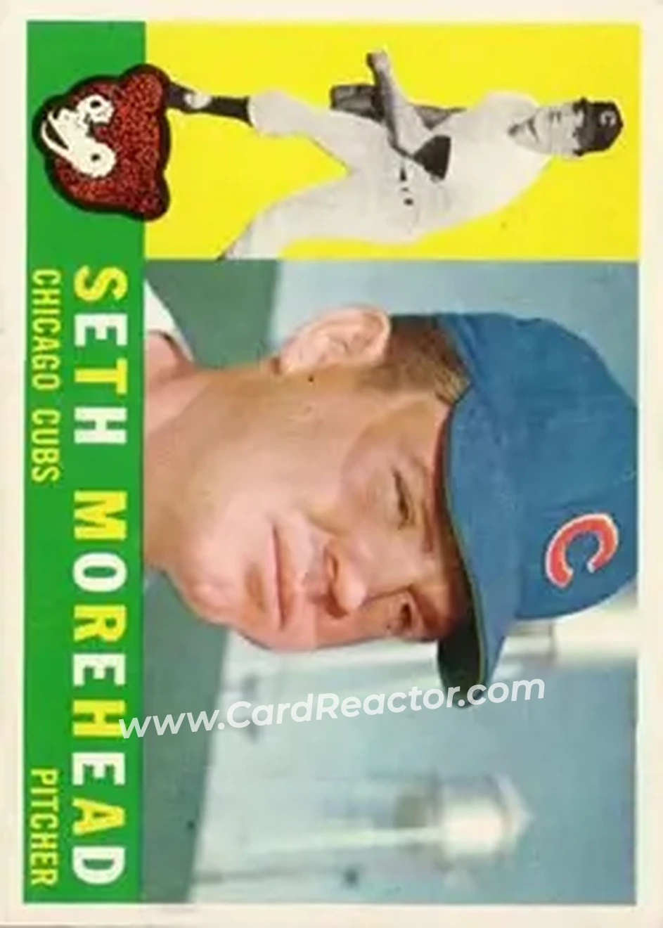 1960 Topps #504 - Seth Morehead - Chicago Cubs - Front