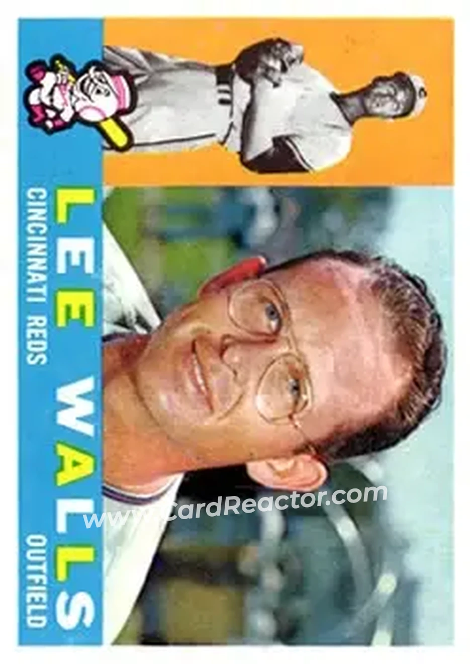 1960 Topps #506 - Lee Walls - Cincinnati Reds - Front 1960 Topps #506 - Lee Walls - Cincinnati Reds - Front