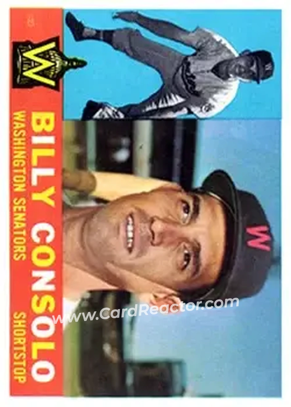 1960 Topps #508 - Billy Consolo - Washington Senators - Front 1960 Topps #508 - Billy Consolo - Washington Senators - Front