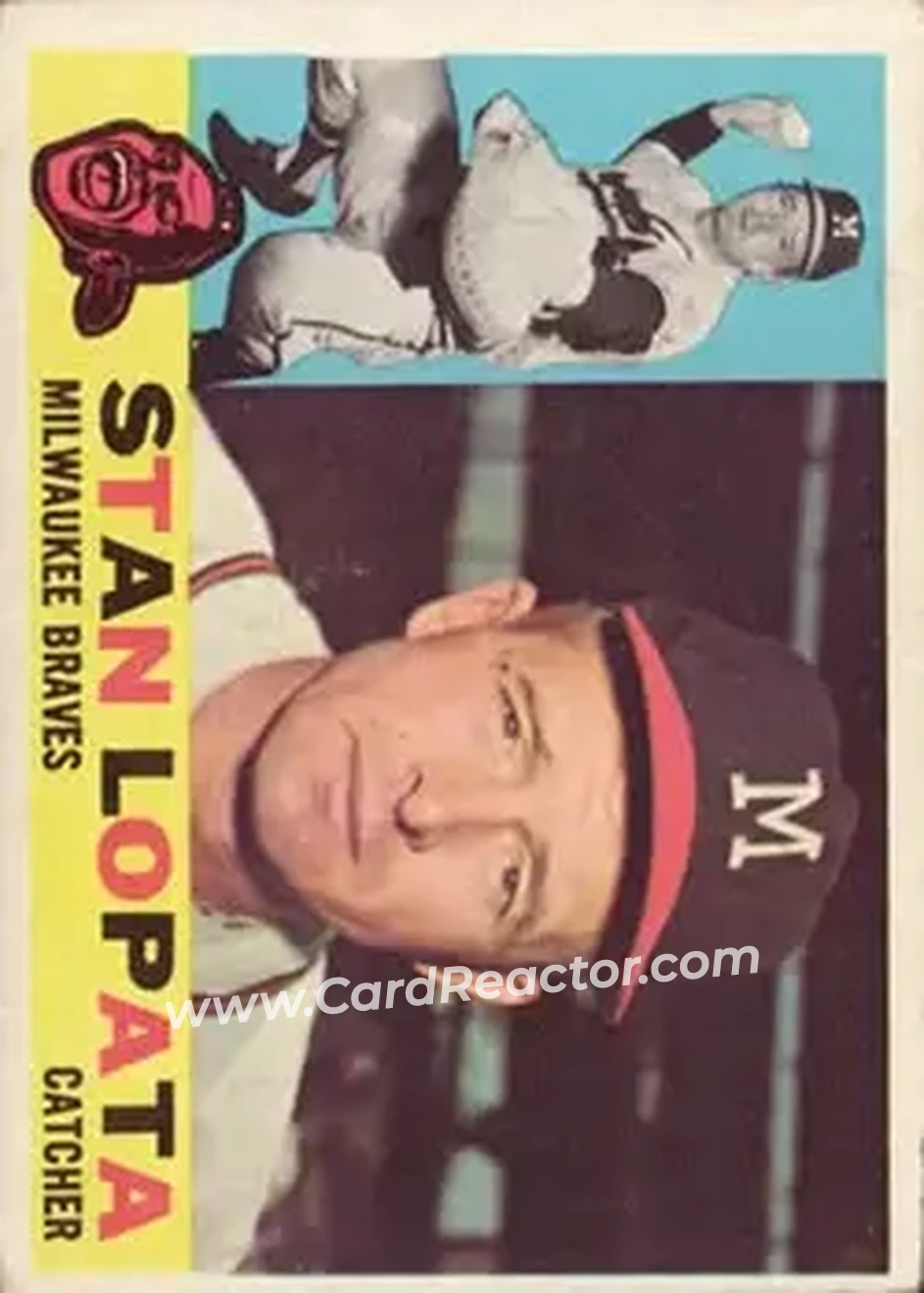1960 Topps #515 - Stan Lopata - Milwaukee Braves - Front 1960 Topps #515 - Stan Lopata - Milwaukee Braves - Front