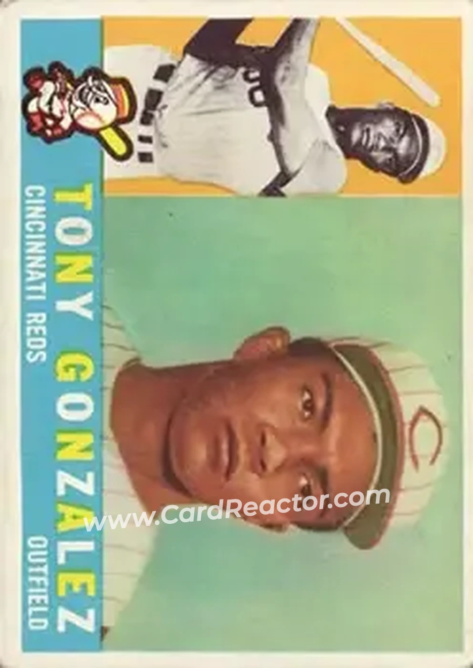 1960 Topps #518 - Tony Gonzalez - Cincinnati Reds - Front