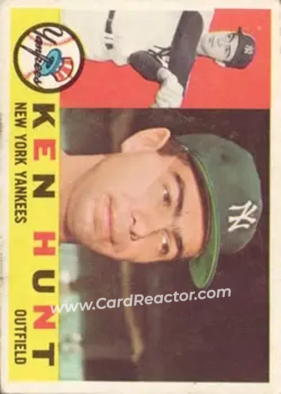 1960 Topps #522 - Ken L. Hunt - New York Yankees - Front 1960 Topps #522 - Ken L. Hunt - New York Yankees - Front