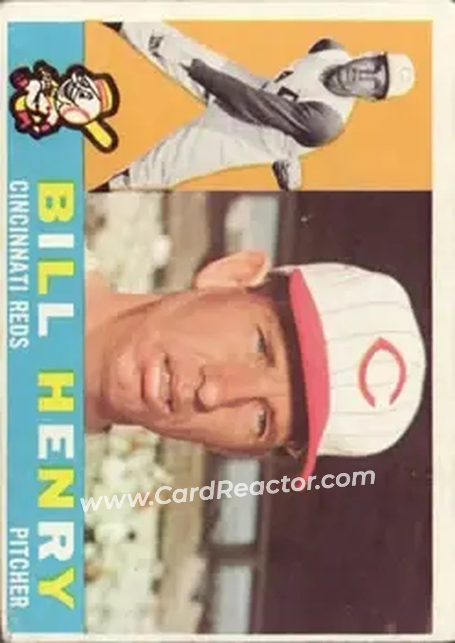 1960 Topps #524 - Bill Henry - Cincinnati Reds - Front 1960 Topps #524 - Bill Henry - Cincinnati Reds - Front