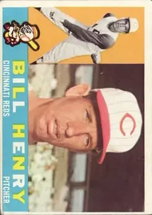 1960 Topps #524 - Bill Henry - Cincinnati Reds