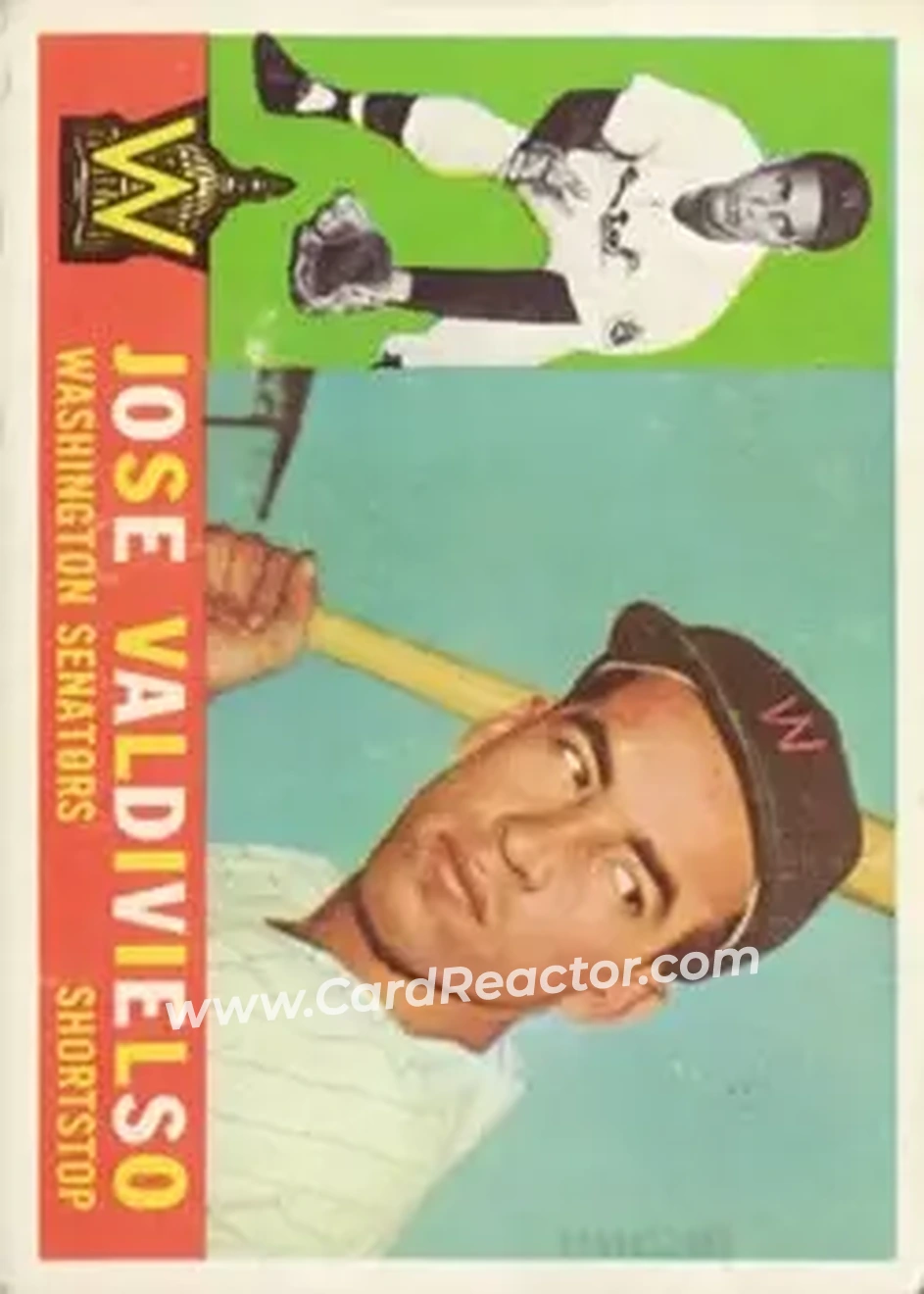 1960 Topps #527 - Jose Valdivielso - Washington Senators - Front 1960 Topps #527 - Jose Valdivielso - Washington Senators - Front