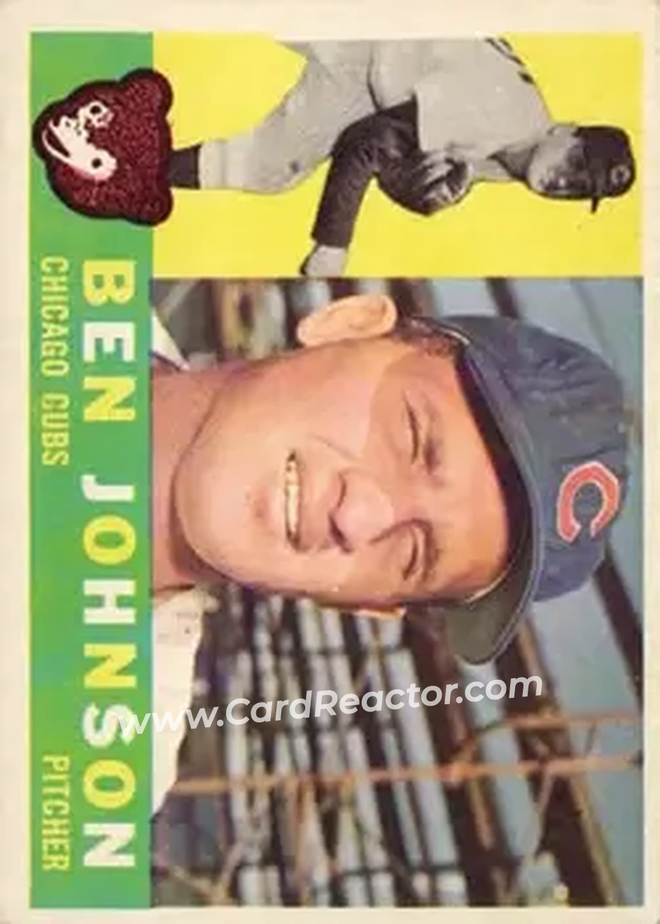 1960 Topps #528 - Ben Johnson - Chicago Cubs - Front