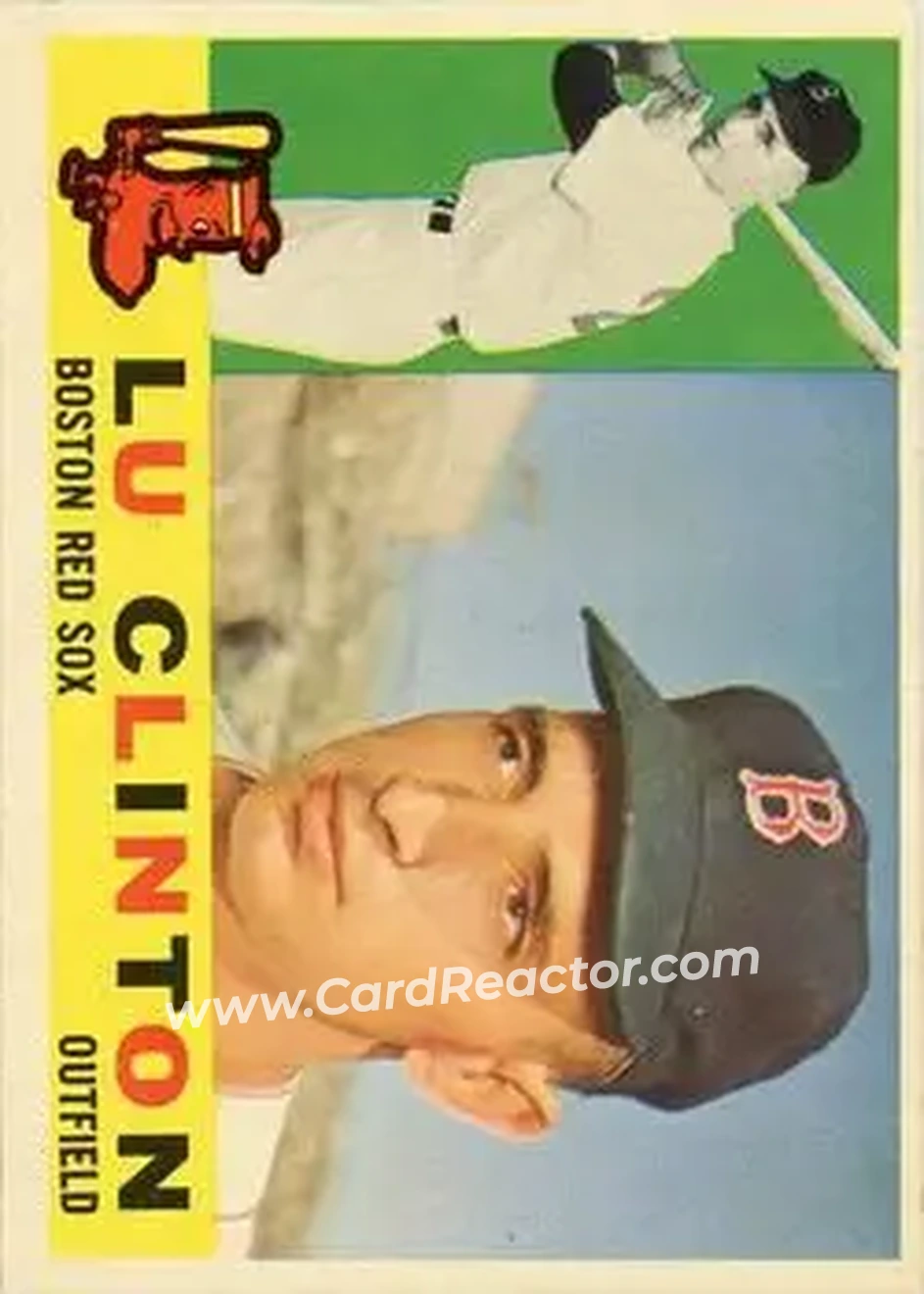 1960 Topps #533 - Lou Clinton - Boston Red Sox - Front 1960 Topps #533 - Lou Clinton - Boston Red Sox - Front