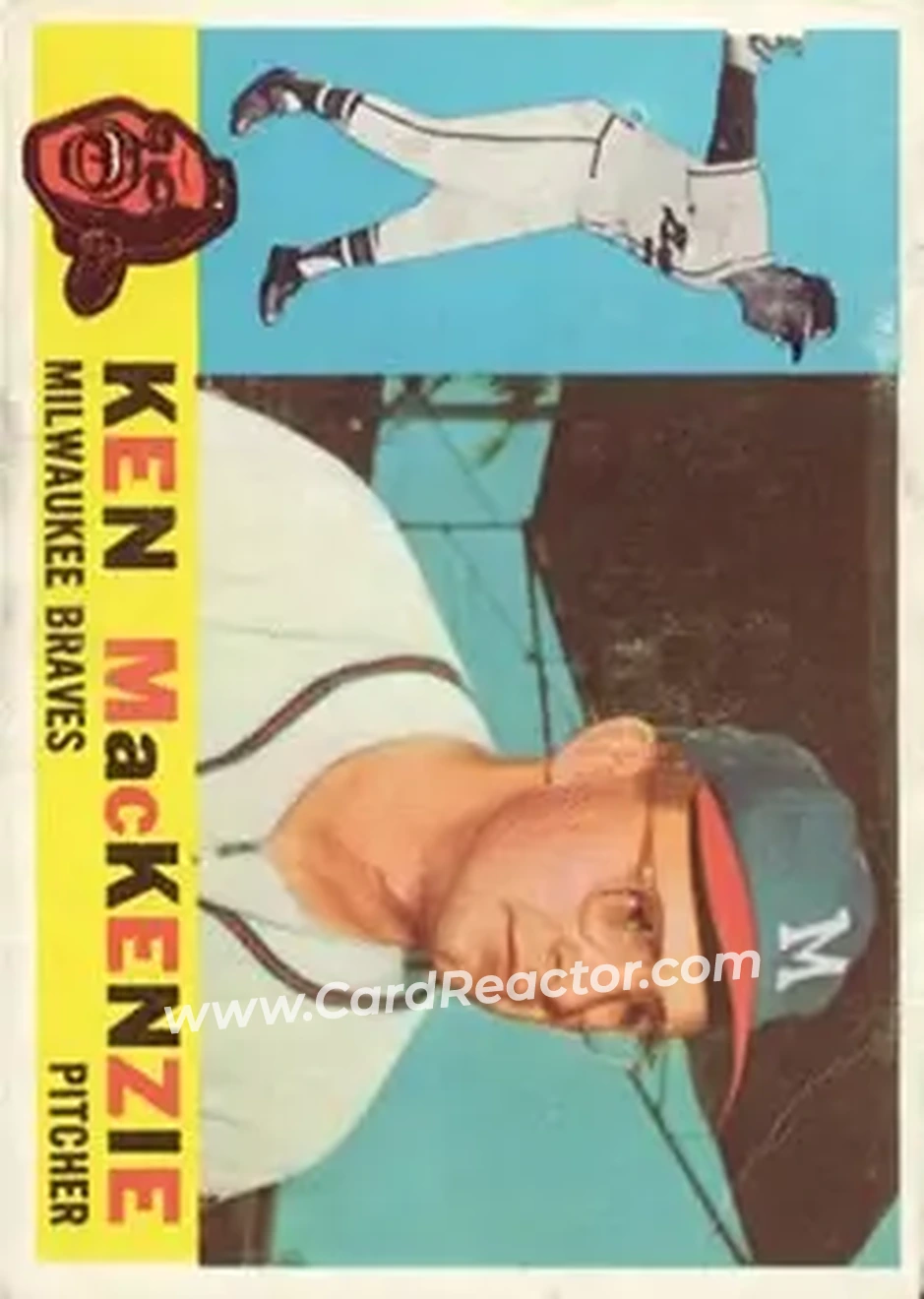 1960 Topps #534 - Ken MacKenzie - Milwaukee Braves - Front