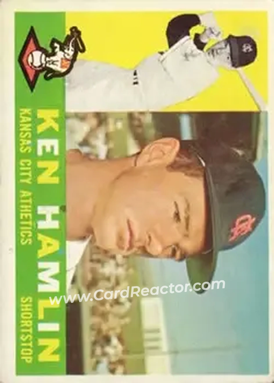 1960 Topps #542 - Ken Hamlin - Kansas City Athletics - Front 1960 Topps #542 - Ken Hamlin - Kansas City Athletics - Front