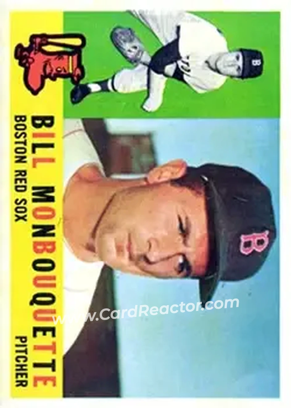 1960 Topps #544 - Bill Monbouquette - Boston Red Sox - Front