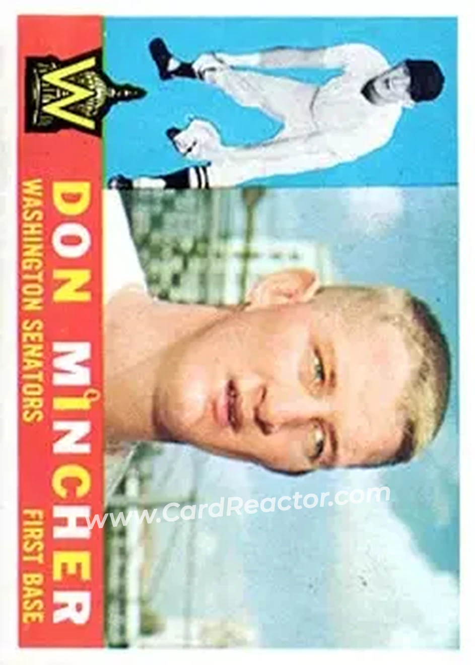 1960 Topps #548 - Don Mincher - Washington Senators - Front 1960 Topps #548 - Don Mincher - Washington Senators - Front