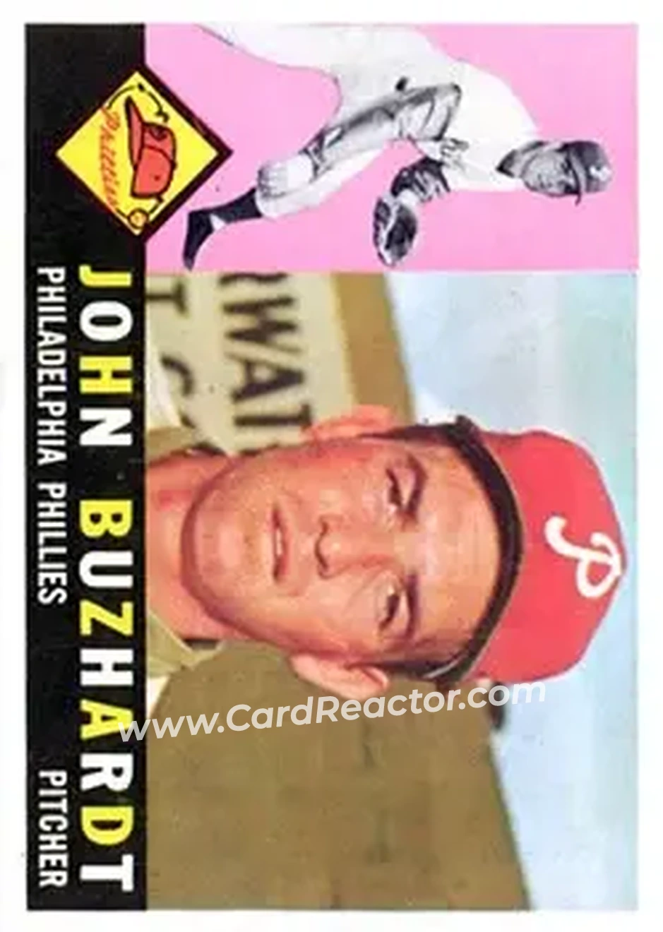 1960 Topps #549 - John Buzhardt - Philadelphia Phillies - Front