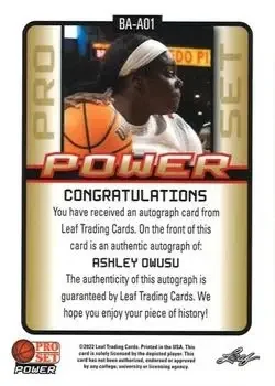 Back of Ashley Owusu