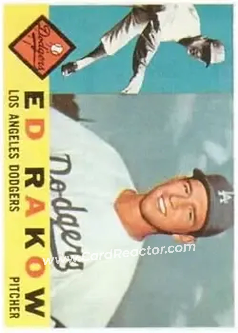 1960 Topps #551 - Ed Rakow - Los Angeles Dodgers - Front 1960 Topps #551 - Ed Rakow - Los Angeles Dodgers - Front