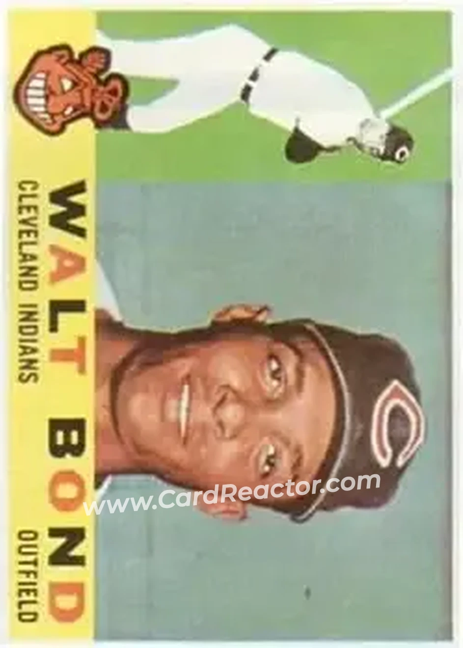 1960 Topps #552 - Walt Bond - Cleveland Indians - Front