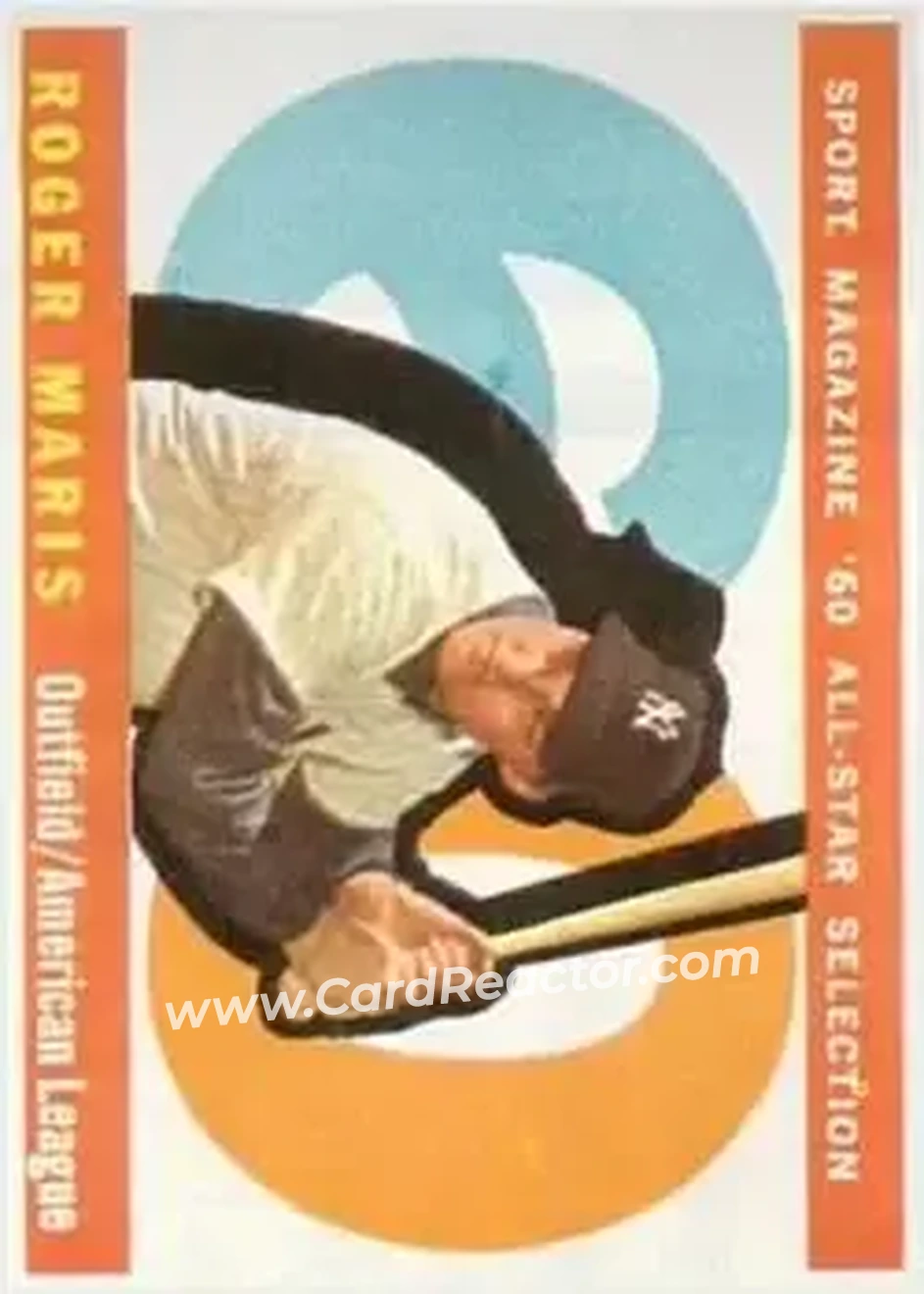 1960 Topps #565 - Roger Maris - New York Yankees - Front 1960 Topps #565 - Roger Maris - New York Yankees - Front