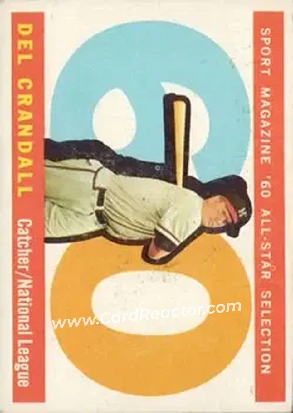 1960 Topps #568 - Del Crandall - Milwaukee Braves - Front