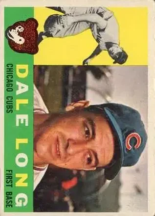 1960 Topps #375 - Dale Long - Chicago Cubs