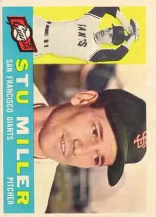 1960 Topps #378 - Stu Miller - San Francisco Giants