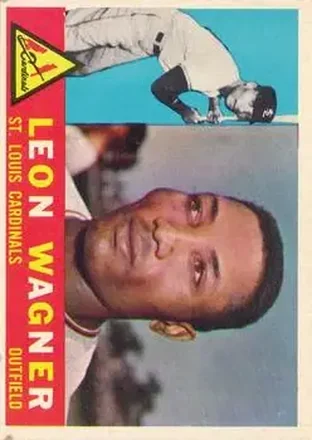 1960 Topps #383 - Leon Wagner - St. Louis Cardinals