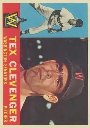 1960 Topps #392 - Tex Clevenger - Washington Senators