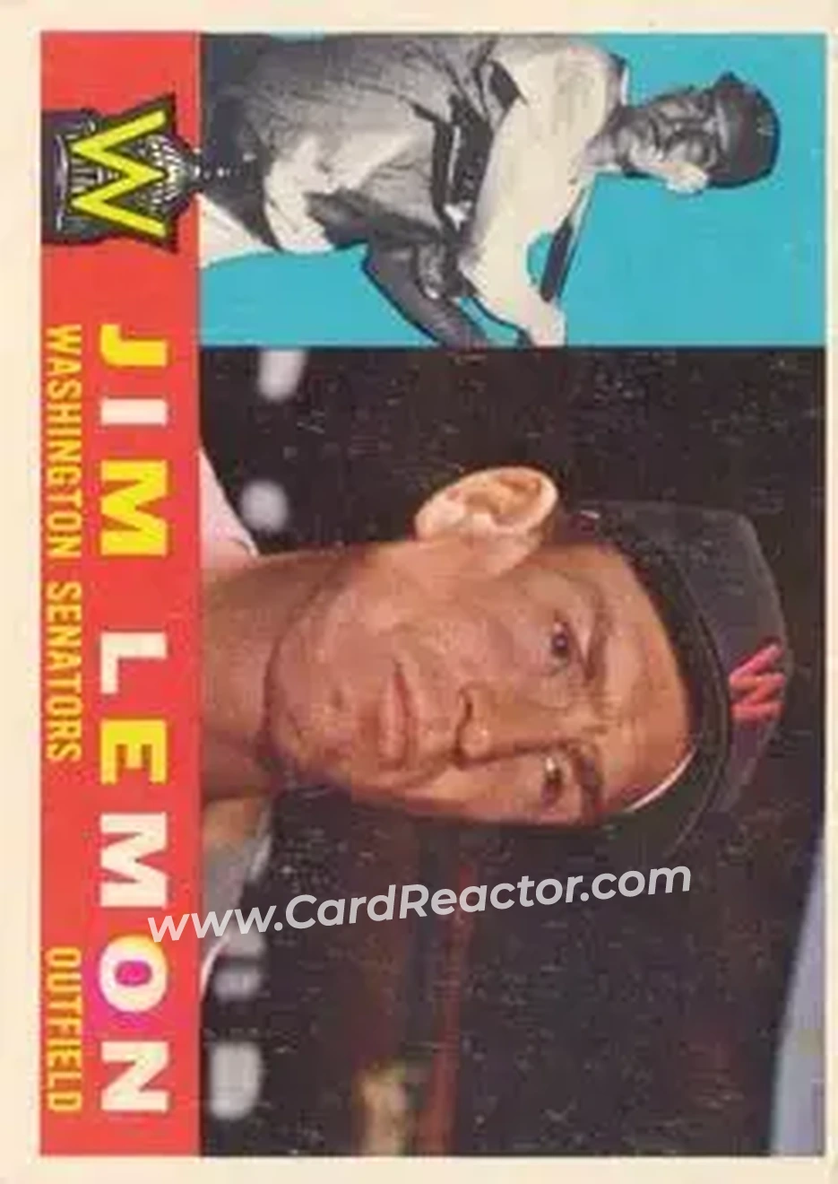 1960 Topps #440 - Jim Lemon - Washington Senators - Front 1960 Topps #440 - Jim Lemon - Washington Senators - Front