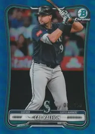 2026 Bowman Chrome - Blue Refractor #86 - Cal Raleigh - Seattle Mariners