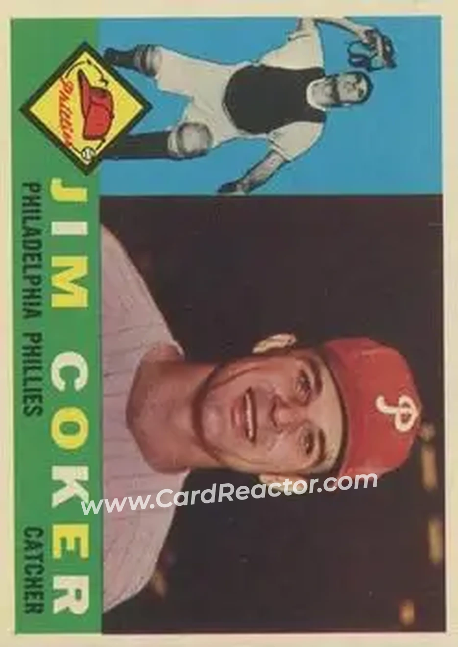 1960 Topps #438 - Jim Coker - Philadelphia Phillies - Front 1960 Topps #438 - Jim Coker - Philadelphia Phillies - Front