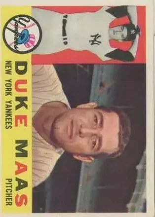 1960 Topps #421 - Duke Maas - New York Yankees