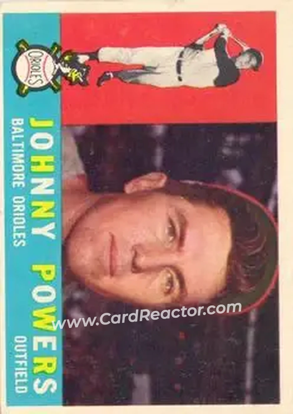 1960 Topps #422 - John Powers - Baltimore Orioles - Front