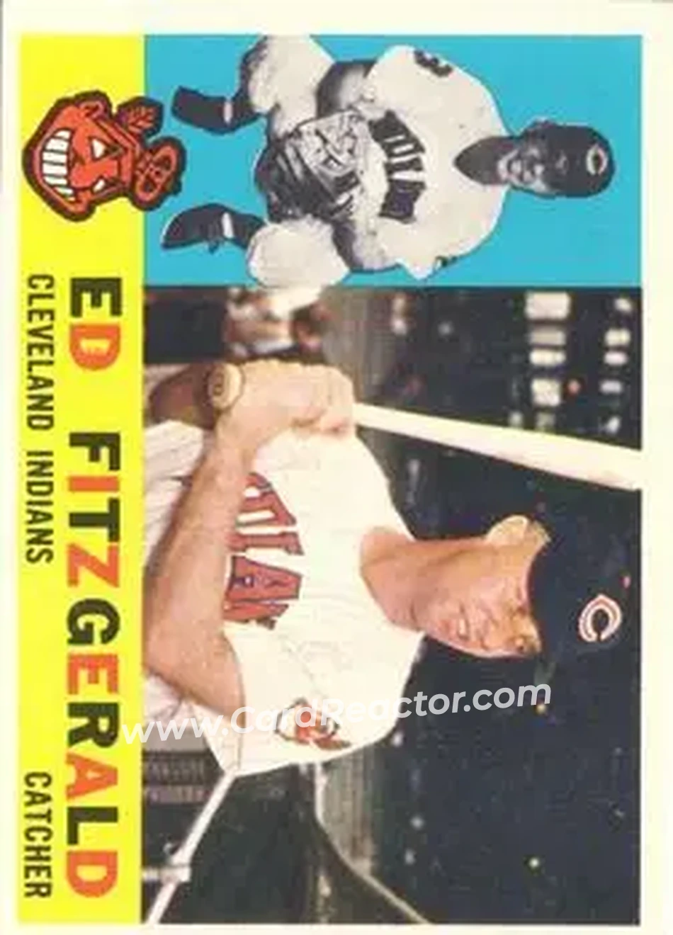 1960 Topps #423 - Eddy FitzGerald - Cleveland Indians - Front 1960 Topps #423 - Eddy FitzGerald - Cleveland Indians - Front