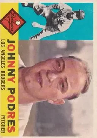 1960 Topps #425 - Johnny Podres - Los Angeles Dodgers