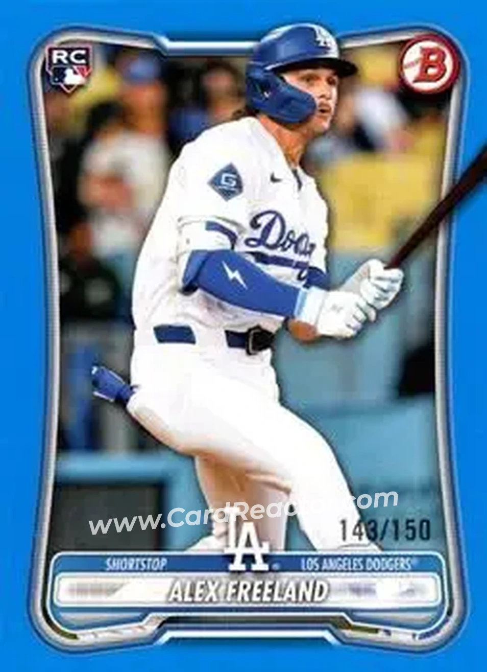 2026 Bowman - Blue #70 - Alex Freeland - Los Angeles Dodgers - Front