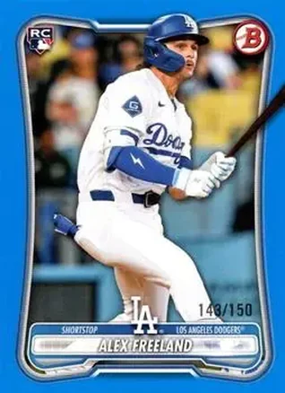 2026 Bowman - Blue #70 - Alex Freeland - Los Angeles Dodgers