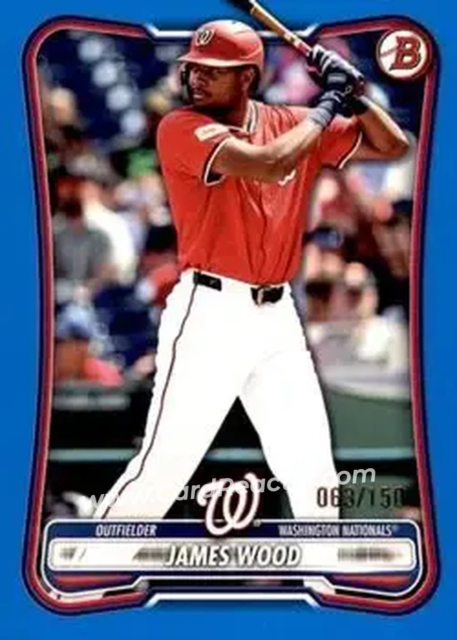 2026 Bowman - Blue #79 - James Wood - Washington Nationals - Front