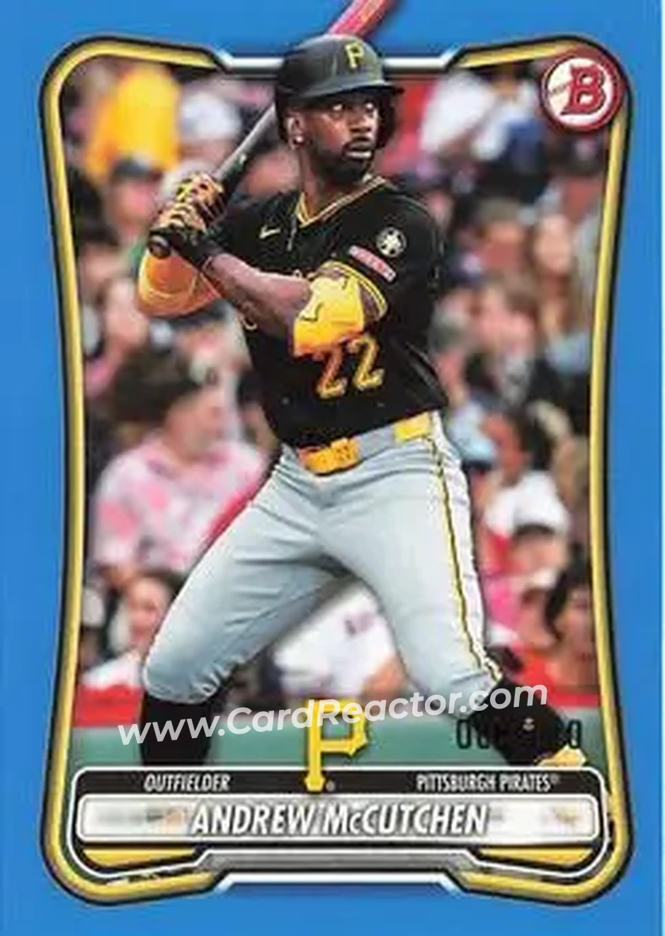 2026 Bowman - Blue #22 - Andrew McCutchen - Pittsburgh Pirates - Front