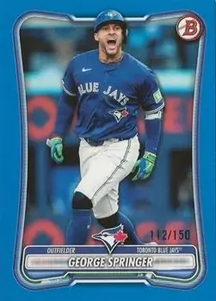 2026 Bowman - Blue #95 - George Springer - Toronto Blue Jays