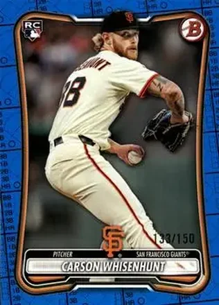 2026 Bowman - Blue Pattern #16 - Carson Whisenhunt - San Francisco Giants