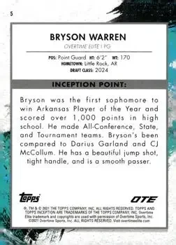 Back of Bryson Warren