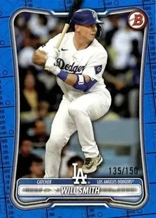 2026 Bowman - Blue Pattern #24 - Will Smith - Los Angeles Dodgers