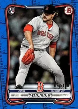 2026 Bowman - Blue Pattern #26 - Payton Tolle - Boston Red Sox