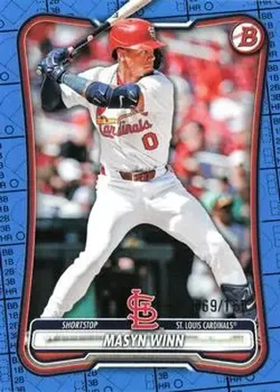 2026 Bowman - Blue Pattern #72 - Masyn Winn - St. Louis Cardinals
