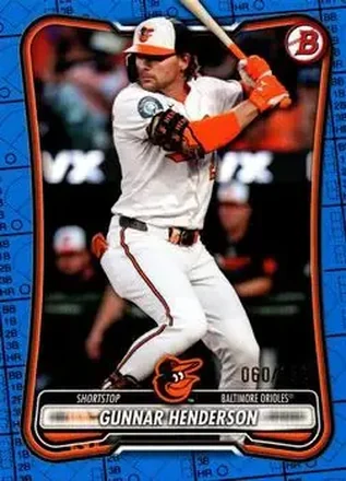 2026 Bowman - Blue Pattern #73 - Gunnar Henderson - Baltimore Orioles