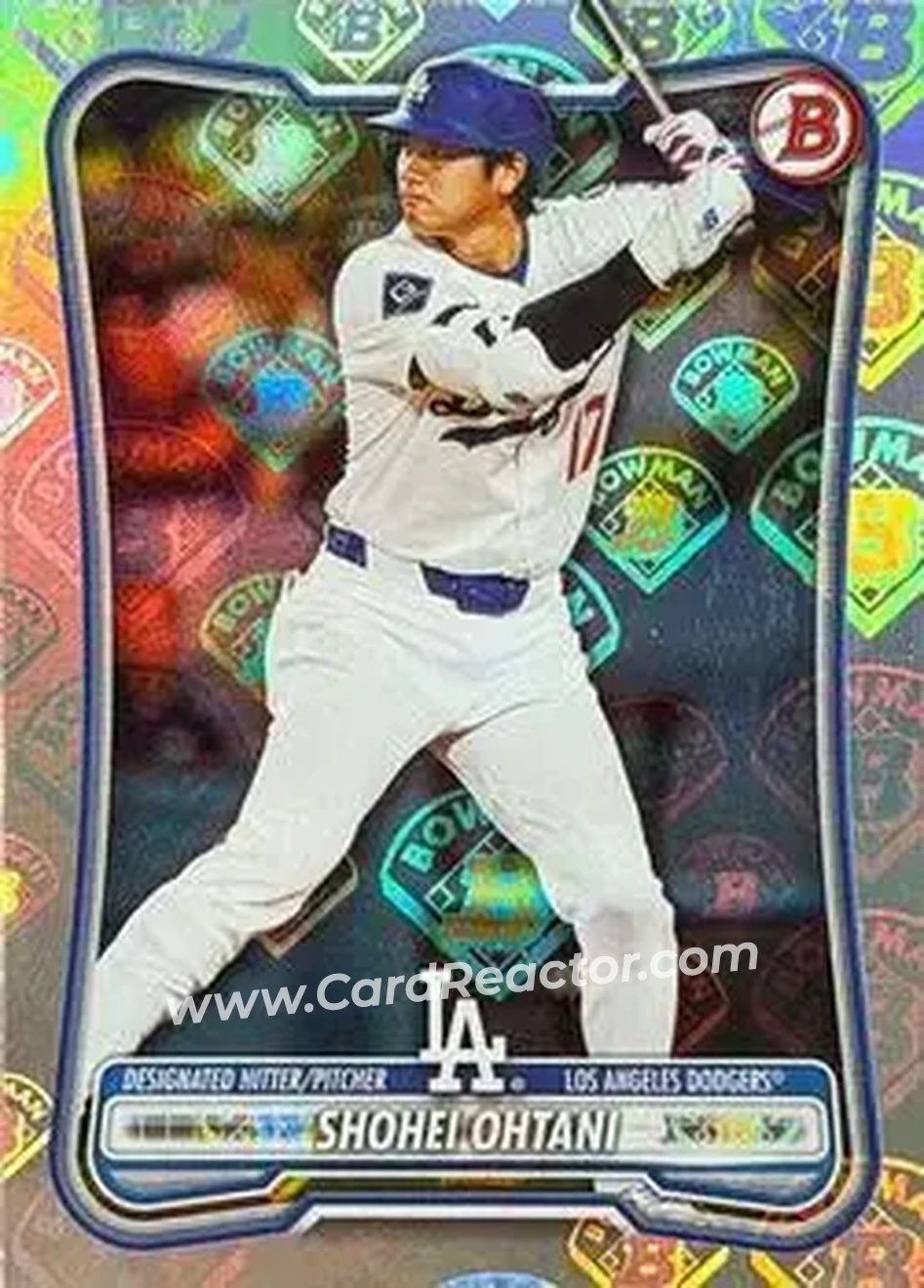 2026 Bowman - Bowman Logo Pattern #52 - Shohei Ohtani - Los Angeles Dodgers - Front 2026 Bowman - Bowman Logo Pattern #52 - Shohei Ohtani - Los Angeles Dodgers - Front