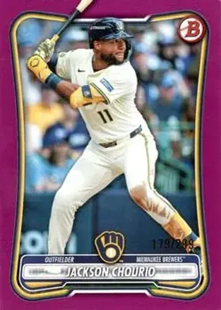 2026 Bowman - Fuchsia #4 - Jackson Chourio - Milwaukee Brewers