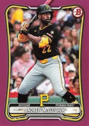 2026 Bowman - Fuchsia #22 - Andrew McCutchen - Pittsburgh Pirates