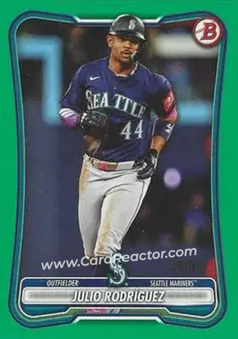 2026 Bowman - Green #5 - Julio Rodríguez - Seattle Mariners - Front