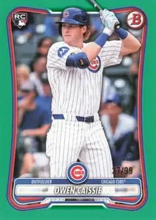 2026 Bowman - Green #62 - Owen Caissie - Chicago Cubs