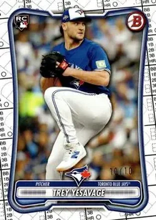 2026 Bowman - Black Pattern #41 - Trey Yesavage - Toronto Blue Jays