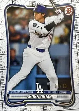 2026 Bowman - Black Pattern #52 - Shohei Ohtani - Los Angeles Dodgers